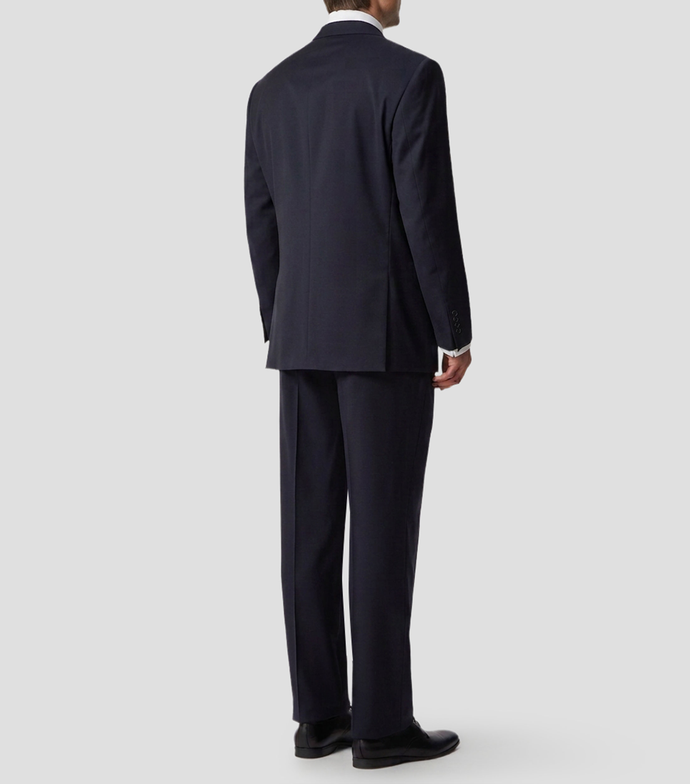 Traje de lana corte regular fit liso Hombre